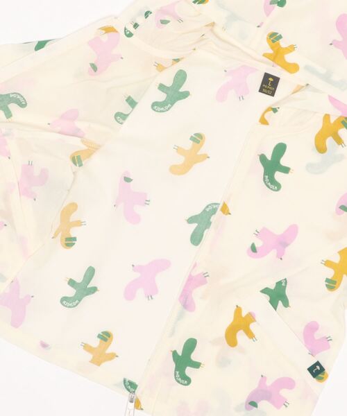 moimoln（モイモルン）の「クリップウィンドブレーカー（ナイロンジャケット・キッズ・アイボリー・100cm/130cm/110cm/90cm/120cm）」の3枚目の写真