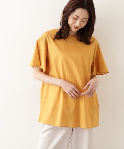 NATURAL BEAUTY BASIC（ナチュラルビューティーベーシック）の「オーガニックコットンバックツイストチュニックブラウス/0171210671（シャツ/ブラウス・レディース・マスタード/カーキ/オフホワイト・SMALL/MEDIUM）」の15枚目の写真