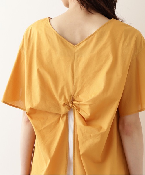 NATURAL BEAUTY BASIC（ナチュラルビューティーベーシック）の「オーガニックコットンバックツイストチュニックブラウス/0171210671（シャツ/ブラウス・レディース・マスタード/カーキ/オフホワイト・SMALL/MEDIUM）」の21枚目の写真