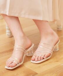 INGNI | ナローストラップクリアヒールサンダル(サンダル)