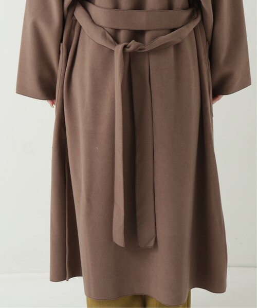 RAY CASSIN(レイカズン)の「ベルト付きテーラードロングコート(チェスターコート・レディース・ブラウン/ブルー/キナリ・FREE)」の17枚目の写真