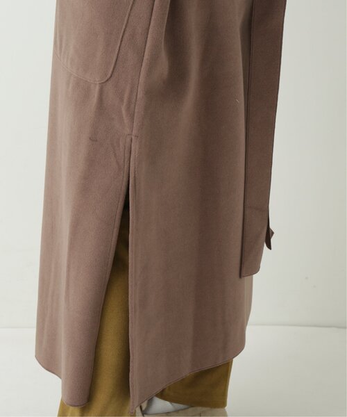 RAY CASSIN(レイカズン)の「ベルト付きテーラードロングコート(チェスターコート・レディース・ブラウン/ブルー/キナリ・FREE)」の18枚目の写真