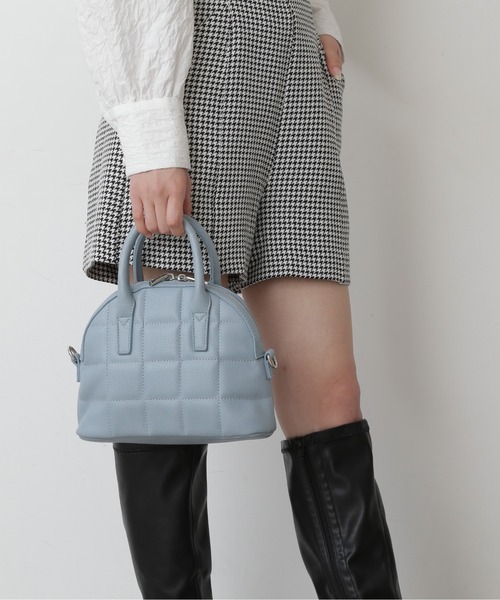 FREE'S MART（フリーズマート）の「【インフルエンサー森下愛里沙さんレコメンド】◆ボストンチェーンショルダーバッグ（ショルダーバッグ・レディース・ホワイト/ブラック/ライトブルー/ホワイト系その他・ﾌﾘ-）」の22枚目の写真