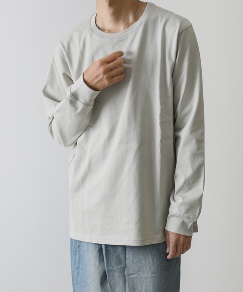 ATTACHMENT（アタッチメント）の「MARCERIZATION JERSEY L/S T-SHIRT（Tシャツ/カットソー・メンズ・グレー系その他/ホワイト/ライトグレー/ブラック・1/2/3/4）」の3枚目の写真