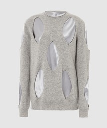 CREWNECK DIAMONDCUT OUT JUMPER