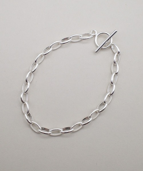 ISOLATION(アイソレーション)の「【ISOLATION / アイソレーション】silver925 Oval Chain Bracelet / オーバルチェーンブレスレット(ブレスレット・レディース・シルバー/シルバー×ゴールド・17cm)」の3枚目の写真