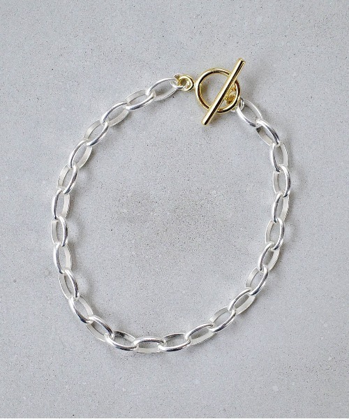 ISOLATION(アイソレーション)の「【ISOLATION / アイソレーション】silver925 Oval Chain Bracelet / オーバルチェーンブレスレット(ブレスレット・レディース・シルバー/シルバー×ゴールド・17cm)」の16枚目の写真