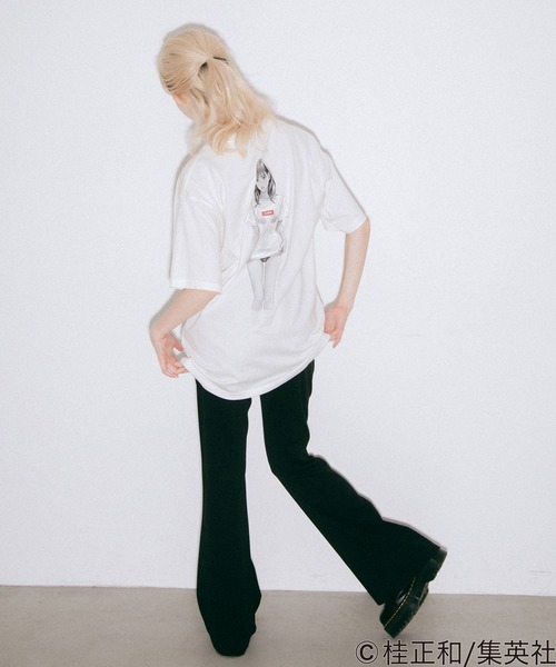X-girl - X-girl × KATSURA MASAKAZU S/S TEE 白 XL X-girl（エックスガール）の「X-girl × KATSURA MASAKAZU S/S