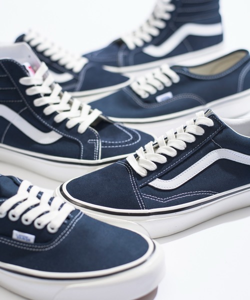 And A（アンドエー）の「VANS ヴァンズ / AUTHENTIC 44 DX オーセンティック キャンバスローカットスニーカー / VN0A54F29GK（スニーカー・レディース・ブルー・23cm/23.5cm/24cm/24.5cm）」の8枚目の写真