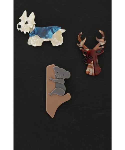 cawaii（カワイイ）の「今日はどの子と出かけよう。アニマルブローチ（ブローチ/コサージュ・レディース・ブラウン/グレー/アイボリー・FREE）」の12枚目の写真