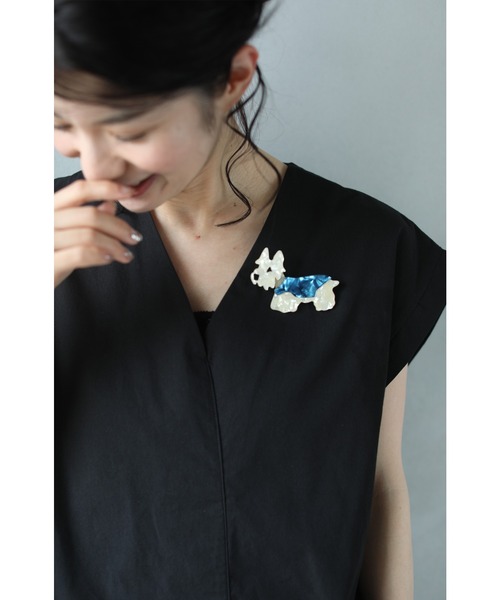 cawaii（カワイイ）の「今日はどの子と出かけよう。アニマルブローチ（ブローチ/コサージュ・レディース・ブラウン/グレー/アイボリー・FREE）」の15枚目の写真