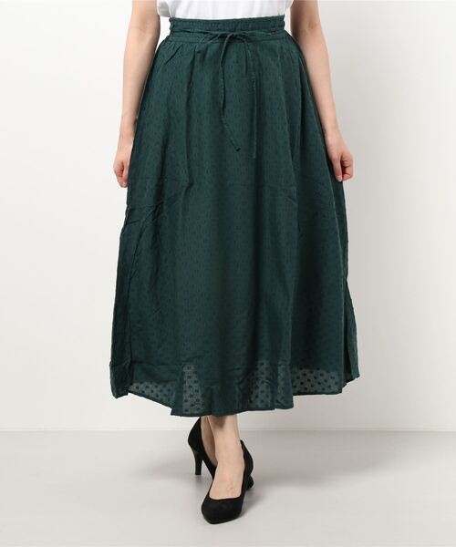 Samansa Mos2（サマンサ モスモス）の「ドットドビースカート（スカート・レディース・ブラック/キナリ/グリーン・ﾌﾘ-）」の3枚目の写真