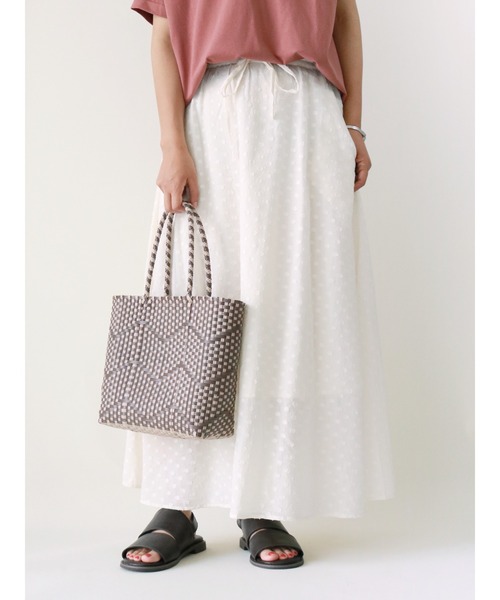 Samansa Mos2（サマンサ モスモス）の「ドットドビースカート（スカート・レディース・ブラック/キナリ/グリーン・ﾌﾘ-）」の2枚目の写真