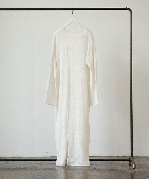 marjour(マージュール)の「COTTON NET ONEPIECE(ワンピース・レディース・チャコールグレー/オフホワイト・M)」の21枚目の写真