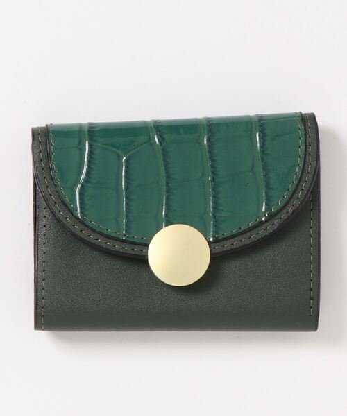 STYLEBLOCK（スタイルブロック）の「クロコダイル型押し三つ折りミニ財布（財布・レディース・レッド/ブラウン系その他/ピンク/グリーン/ブラック・FREE）」の4枚目の写真