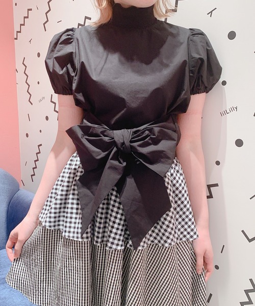 PAIN（ペイン）の「2wayパフトップス（シャツ/ブラウス・レディース・ホワイト/ブラック/ブルー/ピンク・FREE）」の2枚目の写真