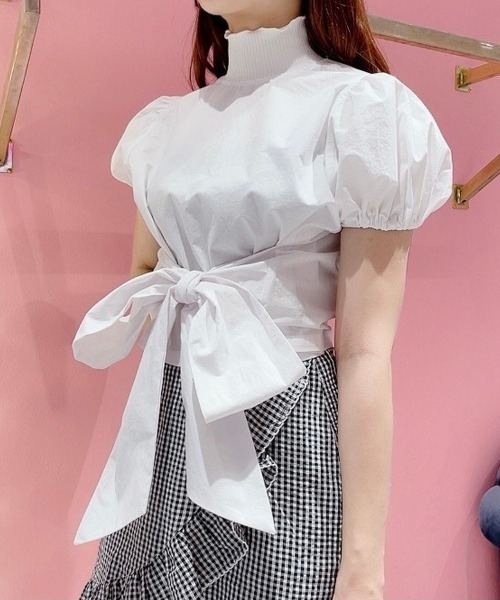 PAIN（ペイン）の「2wayパフトップス（シャツ/ブラウス・レディース・ホワイト/ブラック/ブルー/ピンク・FREE）」の11枚目の写真