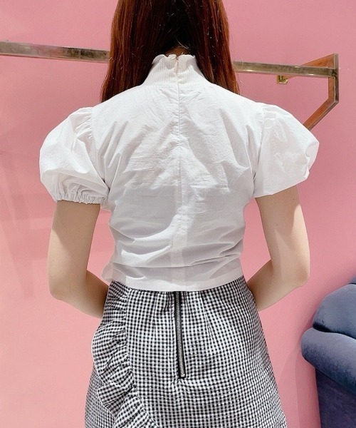 PAIN（ペイン）の「2wayパフトップス（シャツ/ブラウス・レディース・ホワイト/ブラック/ブルー/ピンク・FREE）」の16枚目の写真