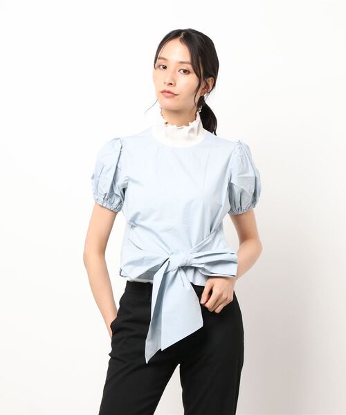 PAIN（ペイン）の「2wayパフトップス（シャツ/ブラウス・レディース・ホワイト/ブラック/ブルー/ピンク・FREE）」の21枚目の写真