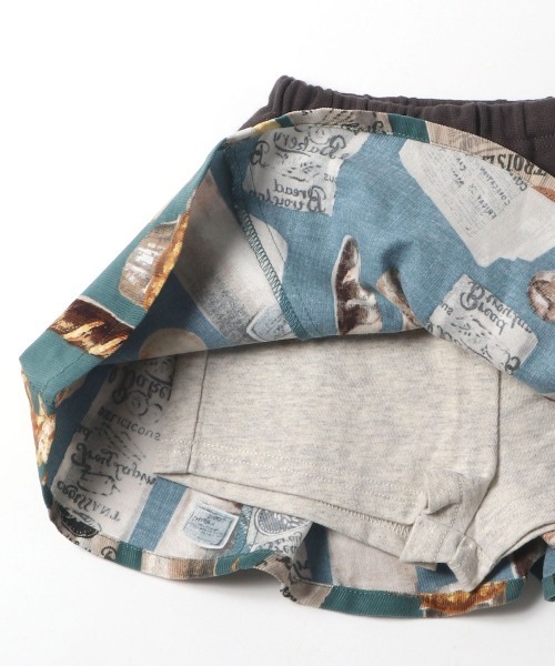 trois lapins kp（トロワラパンケーピー）の「ブレッド柄　スカパン(140-150cm)（スカート・キッズ・グリーン/ベージュ・150cm/140cm）」の8枚目の写真