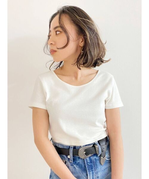 EVRIS（エヴリス）の「BASICシンプルショートTEE（Tシャツ/カットソー・レディース・ホワイト・FREE）」の10枚目の写真