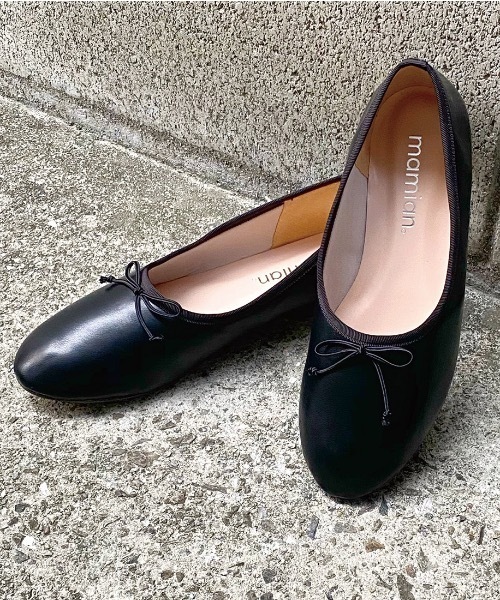 MAMIAN（マミアン）の「甲深 バレエシューズ（バレエシューズ・レディース・ブラック/ブラウン/ベージュ系その他/ブラック系その他/ブラウン系その他/アイボリー/ダークブラウン・22.5cm/23.0cm/23.5cm/24.0cm/24.5cm/25.0cm）」の3枚目の写真