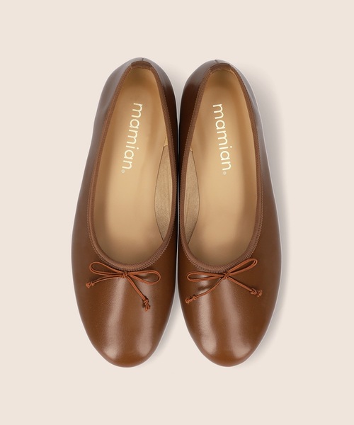 MAMIAN（マミアン）の「甲深 バレエシューズ（バレエシューズ・レディース・ブラック/ブラウン/ベージュ系その他/ブラック系その他/ブラウン系その他/アイボリー/ダークブラウン・22.5cm/23.0cm/23.5cm/24.0cm/24.5cm/25.0cm）」の21枚目の写真