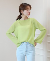 シースルー ボートネック」に該当するシャツ/ブラウス