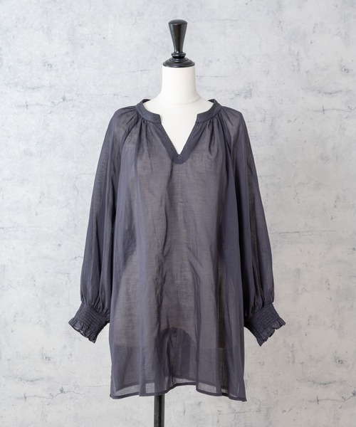 Rewde(ルゥデ)の「刺繍ボリュームスリーブブラウス(1R13-07146)(シャツ/ブラウス・レディース・チャコールグレー/ベージュ/モーブ系・M)」の20枚目の写真