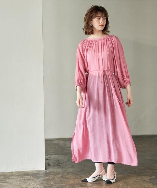 Cookie Chocolate(クッキーチョコレート)の「2WAYボリュームマキシワンピース(ワンピース・レディース・ブラック/ピンク・M)」の21枚目の写真