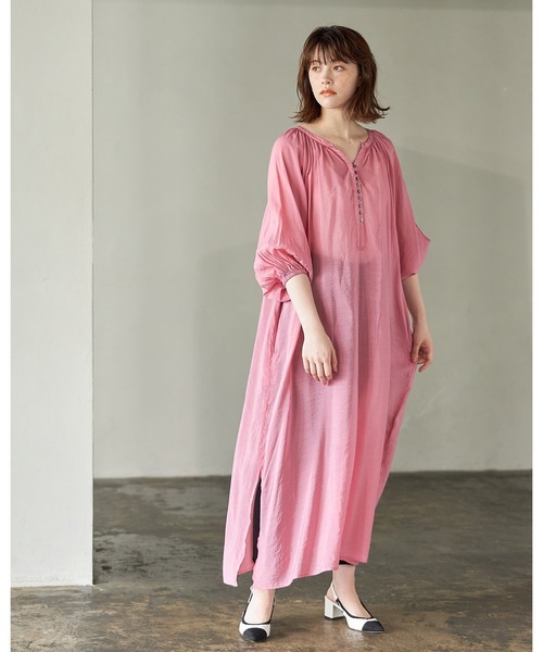 Cookie Chocolate(クッキーチョコレート)の「2WAYボリュームマキシワンピース(ワンピース・レディース・ブラック/ピンク・M)」の9枚目の写真