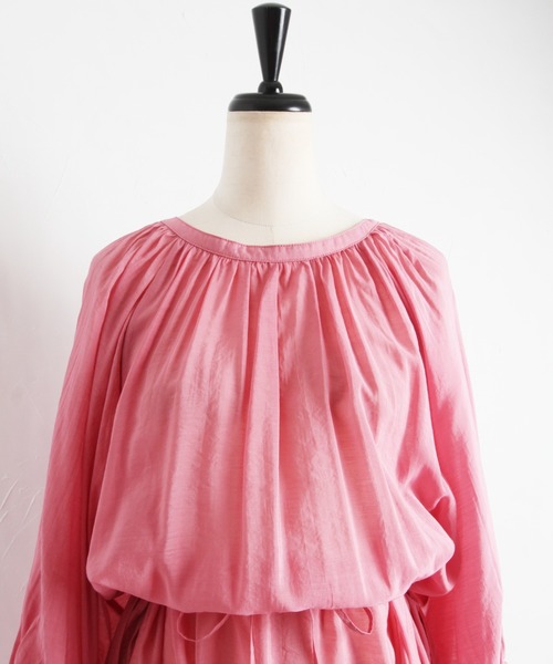 Cookie Chocolate(クッキーチョコレート)の「2WAYボリュームマキシワンピース(ワンピース・レディース・ブラック/ピンク・M)」の13枚目の写真