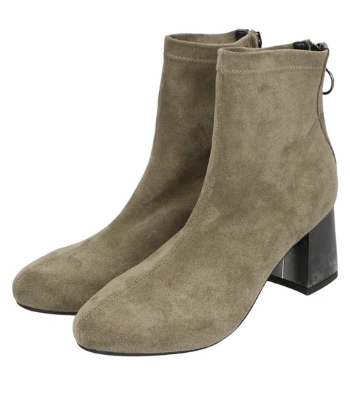 ORiental TRaffic(オリエンタルトラフィック)の「ストレッチ異素材ヒールブーツ/11411(ブーツ・レディース・ブラック/ブラウン/カーキ・LL/3L/S/M/L/SS)」の13枚目の写真