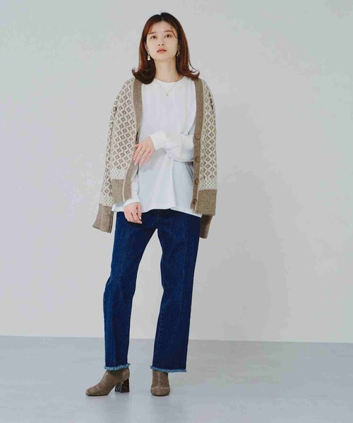 ORiental TRaffic(オリエンタルトラフィック)の「ストレッチ異素材ヒールブーツ/11411(ブーツ・レディース・ブラック/ブラウン/カーキ・LL/3L/S/M/L/SS)」の7枚目の写真