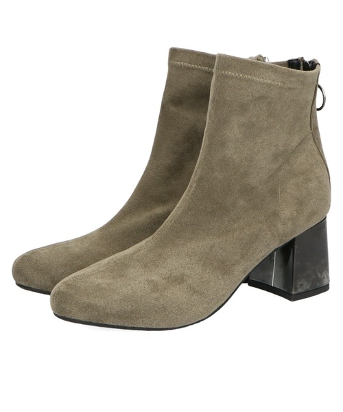 ORiental TRaffic(オリエンタルトラフィック)の「ストレッチ異素材ヒールブーツ/11411(ブーツ・レディース・ブラック/ブラウン/カーキ・LL/3L/S/M/L/SS)」の8枚目の写真