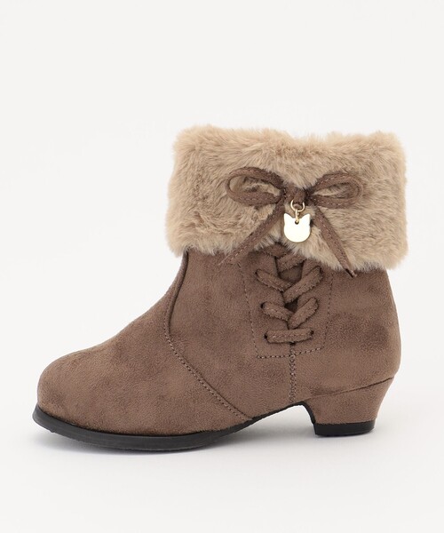 ANY（エニィ）の「レースアップフェイクファーブーティ（その他シューズ・キッズ・ベージュ系/ブラック系・21/22/18/19/20）」の9枚目の写真