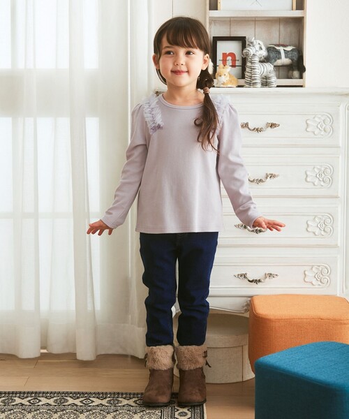 ANY（エニィ）の「レースアップフェイクファーブーティ（その他シューズ・キッズ・ベージュ系/ブラック系・21/22/18/19/20）」の8枚目の写真