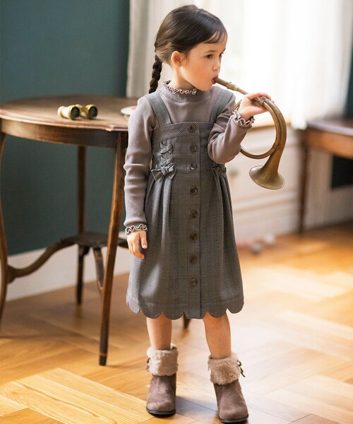 ANY（エニィ）の「レースアップフェイクファーブーティ（その他シューズ・キッズ・ベージュ系/ブラック系・21/22/18/19/20）」の16枚目の写真