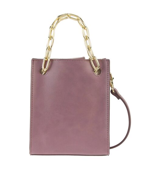 LAGUNAMOON（ラグナムーン）の「チェーンショルダーミニバック（ショルダーバッグ・レディース・アイボリー/パープル・FREE）」の11枚目の写真