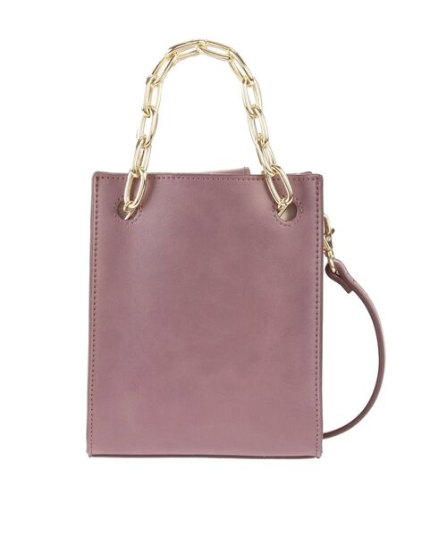 LAGUNAMOON（ラグナムーン）の「チェーンショルダーミニバック（ショルダーバッグ・レディース・アイボリー/パープル・FREE）」の14枚目の写真