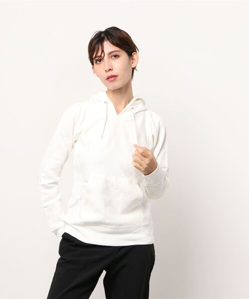 Champion（チャンピオン）の「Champion/リバースウィーブ スウェットパーカー 長袖（パーカー・レディース・ホワイト/グレー/ブラック・L/M）」の13枚目の写真