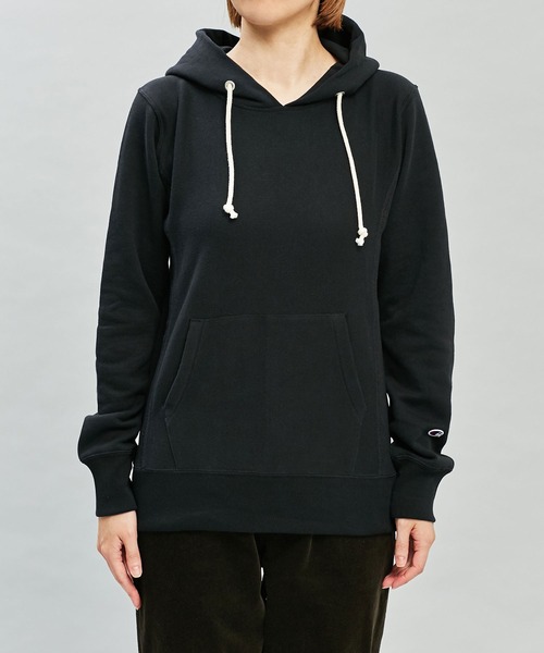 Champion（チャンピオン）の「Champion/リバースウィーブ スウェットパーカー 長袖（パーカー・レディース・ホワイト/グレー/ブラック・L/M）」の6枚目の写真