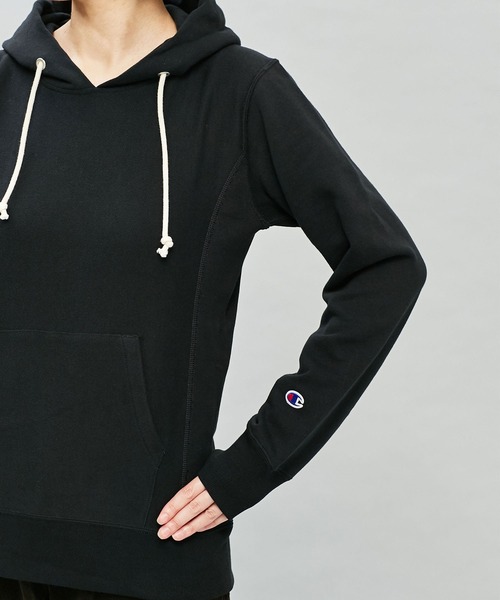 Champion（チャンピオン）の「Champion/リバースウィーブ スウェットパーカー 長袖（パーカー・レディース・ホワイト/グレー/ブラック・L/M）」の9枚目の写真