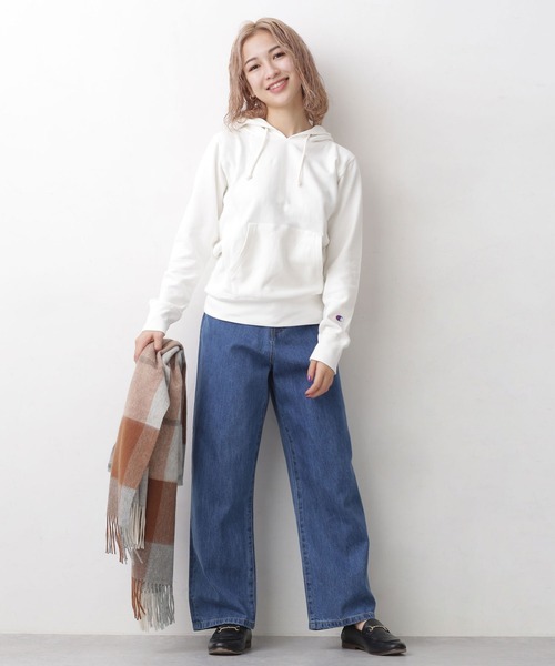 Champion（チャンピオン）の「Champion/リバースウィーブ スウェットパーカー 長袖（パーカー・レディース・ホワイト/グレー/ブラック・L/M）」の15枚目の写真