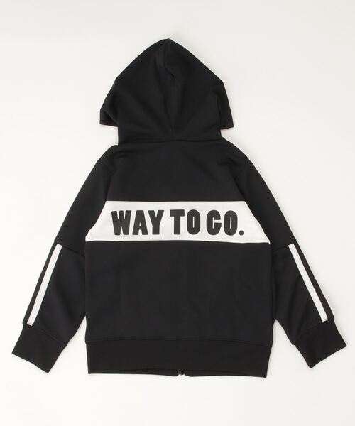 THE CASUAL（カジュアル）の「ライン入り 切替 ジップアップ パーカー キッズ（パーカー・キッズ・モカ/杢グレー/ブラック/チャコール・150cm/120cm/130cm/110cm/140cm/160cm）」の5枚目の写真