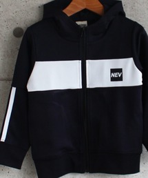 ライン入り 切替 ジップアップ パーカー キッズ