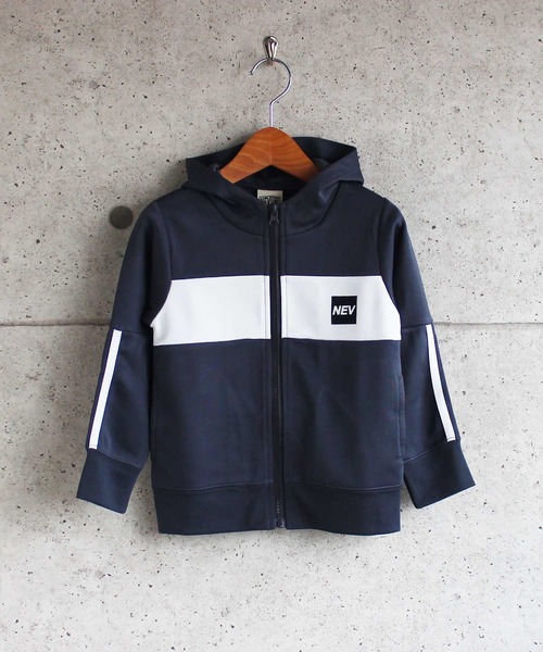 THE CASUAL（カジュアル）の「ライン入り 切替 ジップアップ パーカー キッズ（パーカー・キッズ・モカ/杢グレー/ブラック/チャコール・150cm/120cm/130cm/110cm/140cm/160cm）」の6枚目の写真