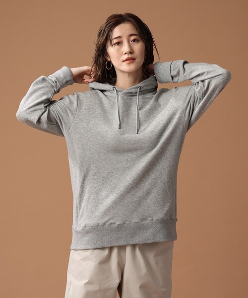 BASECONTROL(ベースコントロール)の「◆【S~Lサイズ展開】多機能裏毛 プルオーバーパーカー(パーカー・レディース・ブラック/ネイビー/グレー・01/02/03)」の1枚目の写真