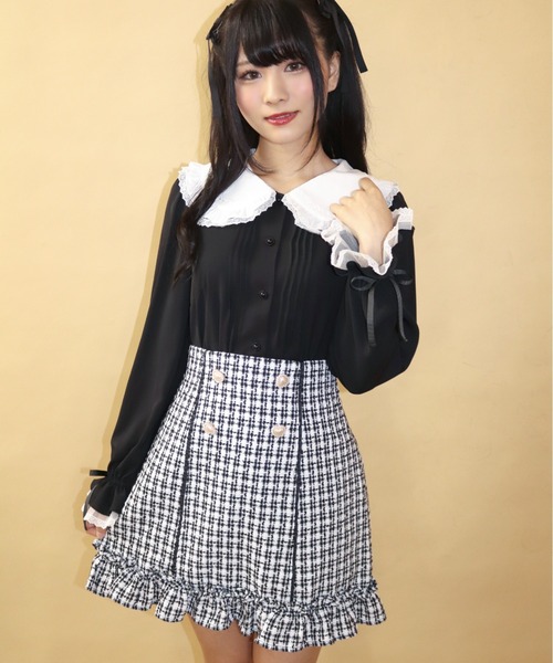 シークレットハニー 量産型スカート 楽天市場】☆ベルトレース2段ティアードスカート6/26 18:00