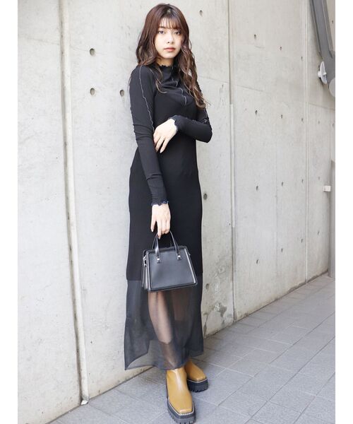 MURUA（ムルーア）の「ポイントカラーメロートップス（Tシャツ/カットソー・レディース・アイボリー/ブラック/ブルー・FREE）」の15枚目の写真